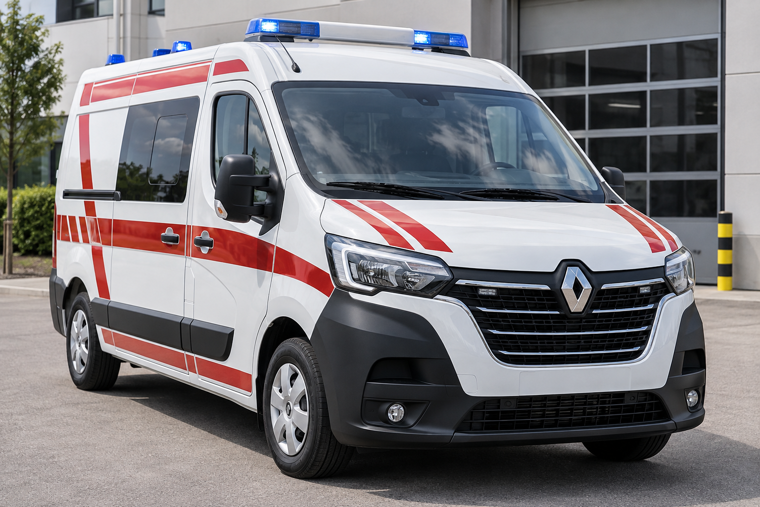 Ambulance Renault Trafic — extérieur